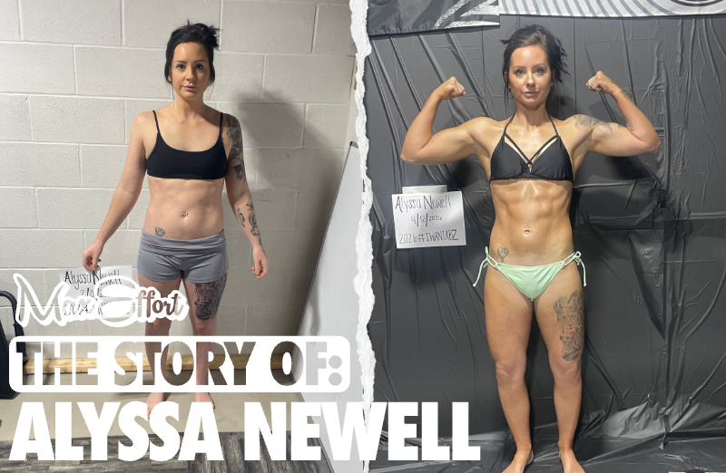 Alyssa Newell — before and after transformation