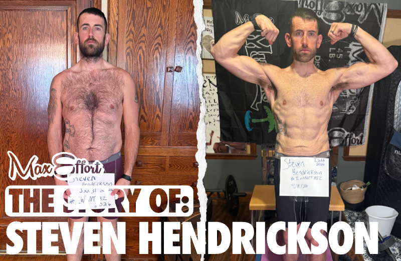 Steven Hendrickson — before and after transformation